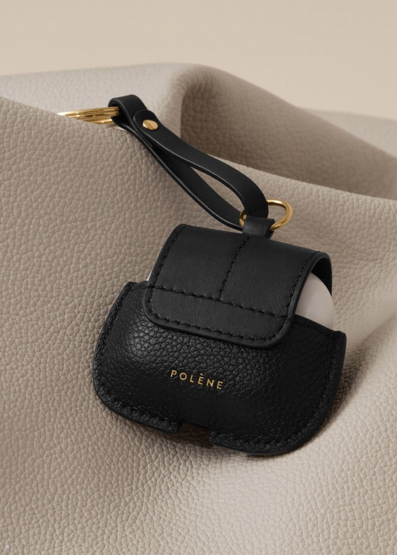 Charms Polene Airpods Case Femme Noir | 310-UYPEXV