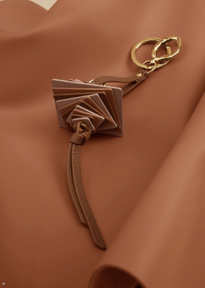 Charms Polene Scala Keyring Femme Marron | 215-EWUYGS