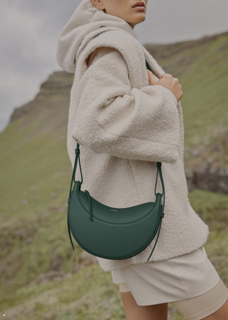 Sacs Polene Numéro Dix Femme Vert | 798-PUQLIV