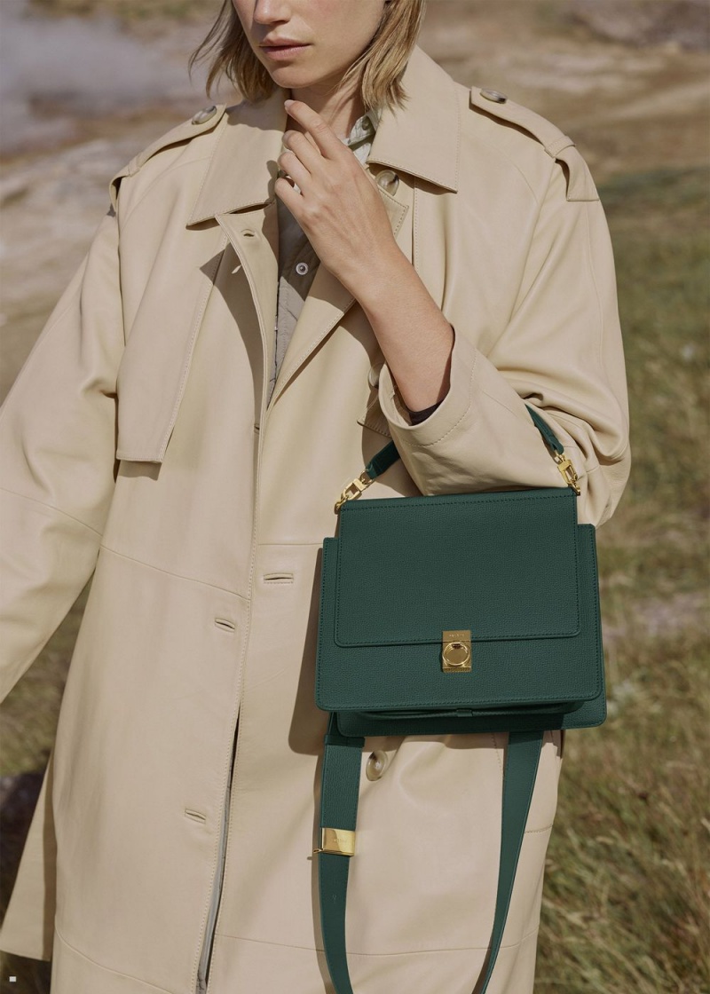 Sacs Polene Numéro Sept Femme Vert | 057-TKFEGJ