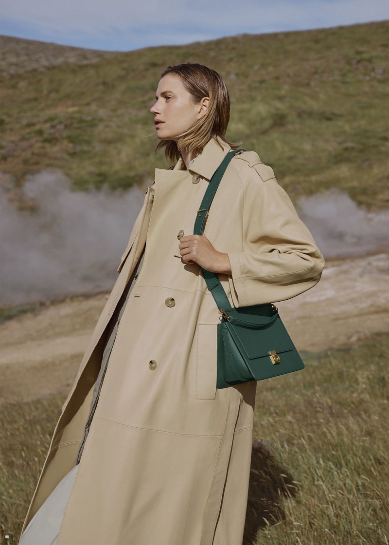 Sacs Polene Numéro Sept Femme Vert | 057-TKFEGJ