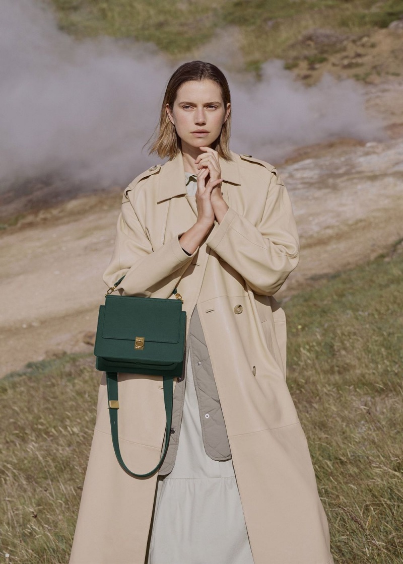 Sacs Polene Numéro Sept Femme Vert | 057-TKFEGJ