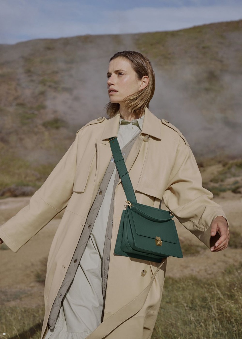 Sacs Polene Numéro Sept Femme Vert | 057-TKFEGJ