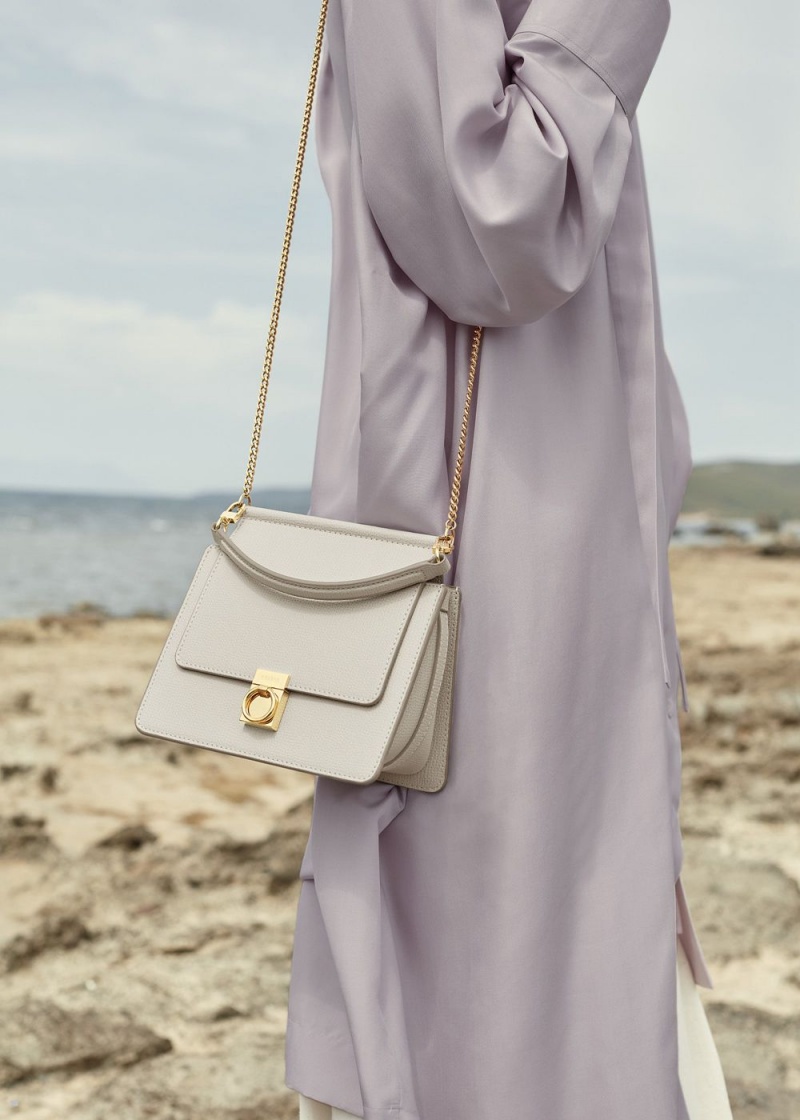 Sacs Polene Numéro Sept Mini Femme Blanche | 702-SFAKCL